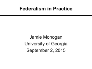 federalism - University of Georgia