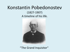Konstantin Pobedonostev (1827-1907)