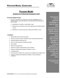 Process Model Guidelines Process Model Guidelines