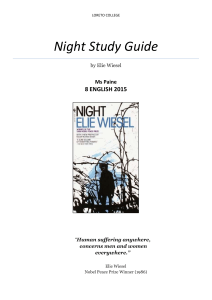 Night Study Guide - Ms Paine's Classroom