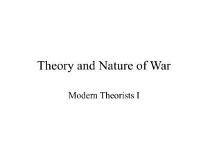 Modern Theorists I: Naval