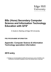 Computer Science and Information Technology
