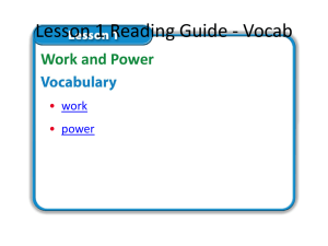 Lesson 1 Reading Guide - Vocab