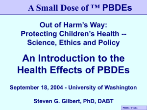 Introduction to the Health Effects of PBDEs