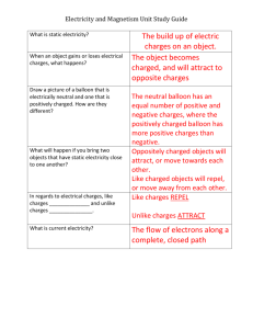 Electricity and Magnetism Unit Study Guide