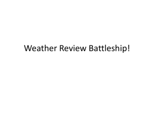 Weather Review Battleship!