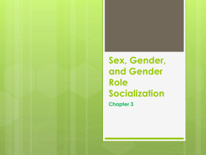 Gender Roles and Gender Role Socialization