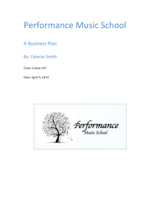 Performance Music School - Edwards School of Business