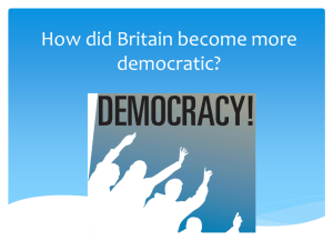 How did Britain become more democratic?