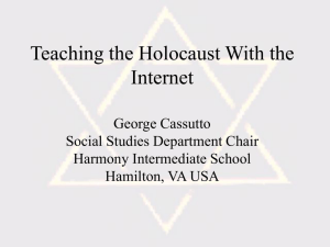 Teaching the Holocaust With the Internet