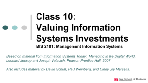 Class-10-Valuing-Information-Systems-Investments