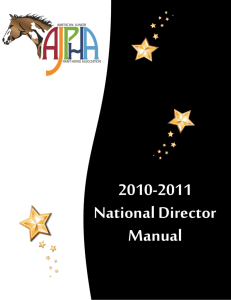 Name of National Director - American Paint Horse Association