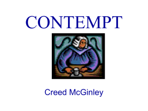 Contempt Presentation Judge McGinley (PPT)