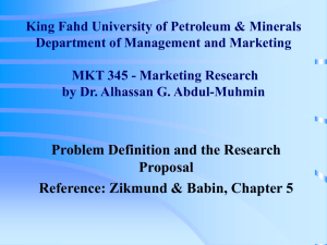Ch 05 Problem Definition and the Research Proposal
