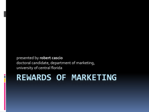 rewards of marketing