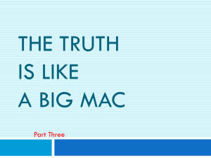 The Truth Is Like A Big