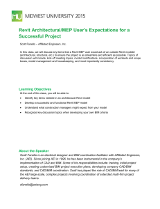 Revit Architectural/MEP User's Expectations for a successful project