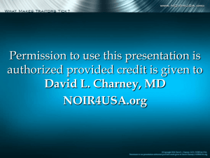 David L. Charney, MD NOIR4USA.org