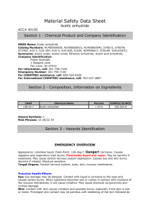 Material Safety Data Sheet Acetic anhydride ACC# 00130 Section 1