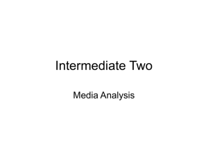 Intermediate 2 media Analysis