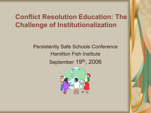 Direct Link to Resource - Conflict Resolution Education Connection