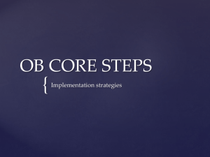 OB CORE STEPS - MtPerinatal.org