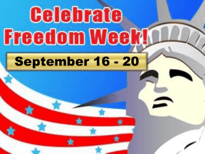 Freedom Week Power POint