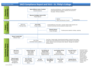 SACS Compliance Report and Visit – St. Philip's College