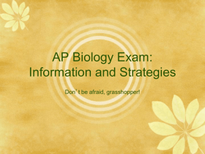AP Bio Exam Strategies