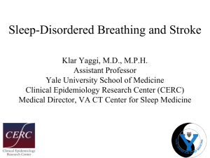 Obstructive Sleep Apnea and Stroke: Waking up to Syndrome Zzzz