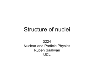 Nuclear Phenomenology - UCL High Energy Physics