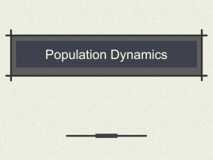 Three Key Features of Populations 2. Density