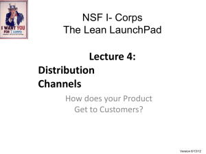 NSF Online Lecture 4 Distribution Channels