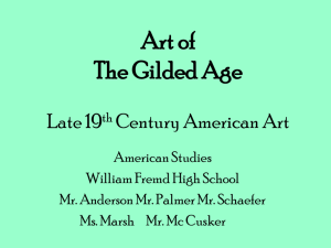 Gilded Age Art - Ewing Township Public Schools