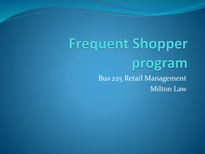 Frequent Shopper program - Martenson