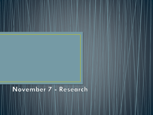 November 7 - Research - AdvertisingandMarketing