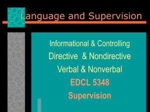 Language and Supervision