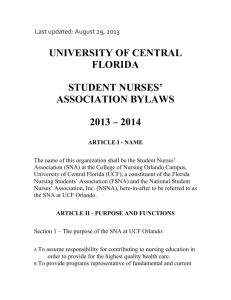 Bylaws - Student Nurses Association: UCF Orlando Campus