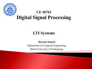 Lecture03_LTI - Department of Computer Engineering