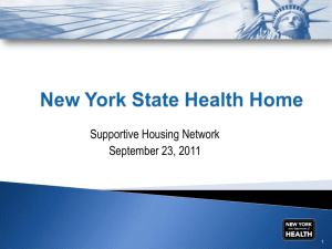 health home services - Supportive Housing Network of New York