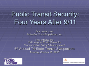 Public Transit Security: Four Years After 9/11
