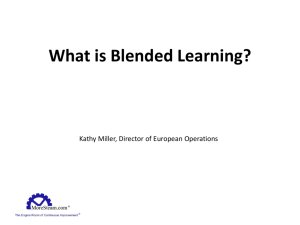 What is Blended Learning