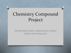 Chemistry project Davide