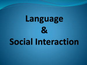 Language & Social Interaction