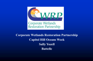 Corporate Wetlands Restoration Partnership