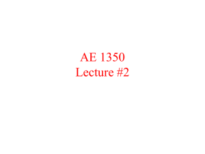 AE 2350 Lecture #2