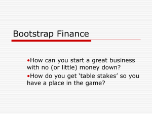 Bootstrap Finance - DramatisPersonae.org Dramatis Personae