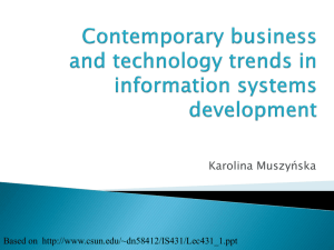Contemporary business and technology trends in information