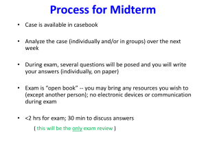 Mid-term Exam Preparation