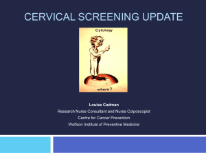 Cervical Screening Update - Home